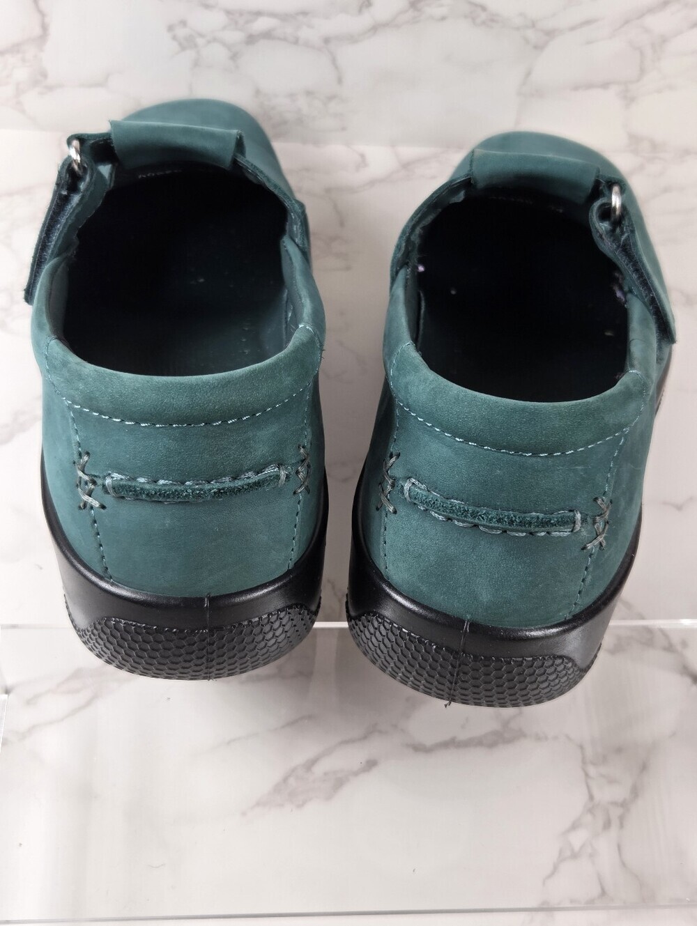 hotter Teal Nubuck Mary Jane Strap Shoes(B27) - Picture 4 of 15